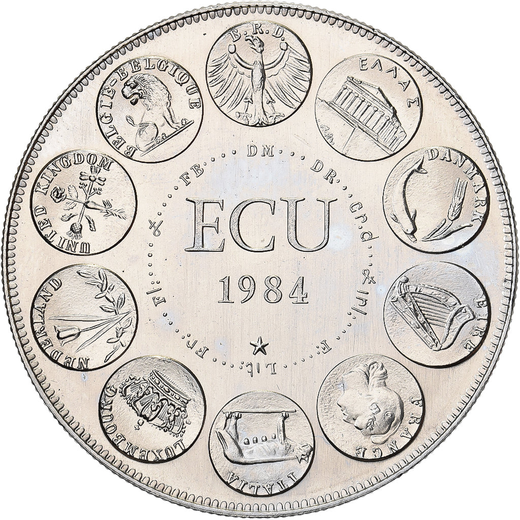 France, Médaille, Ecu Europa, Europe Assise, 1984, MDP, Cupro-nickel, FDC