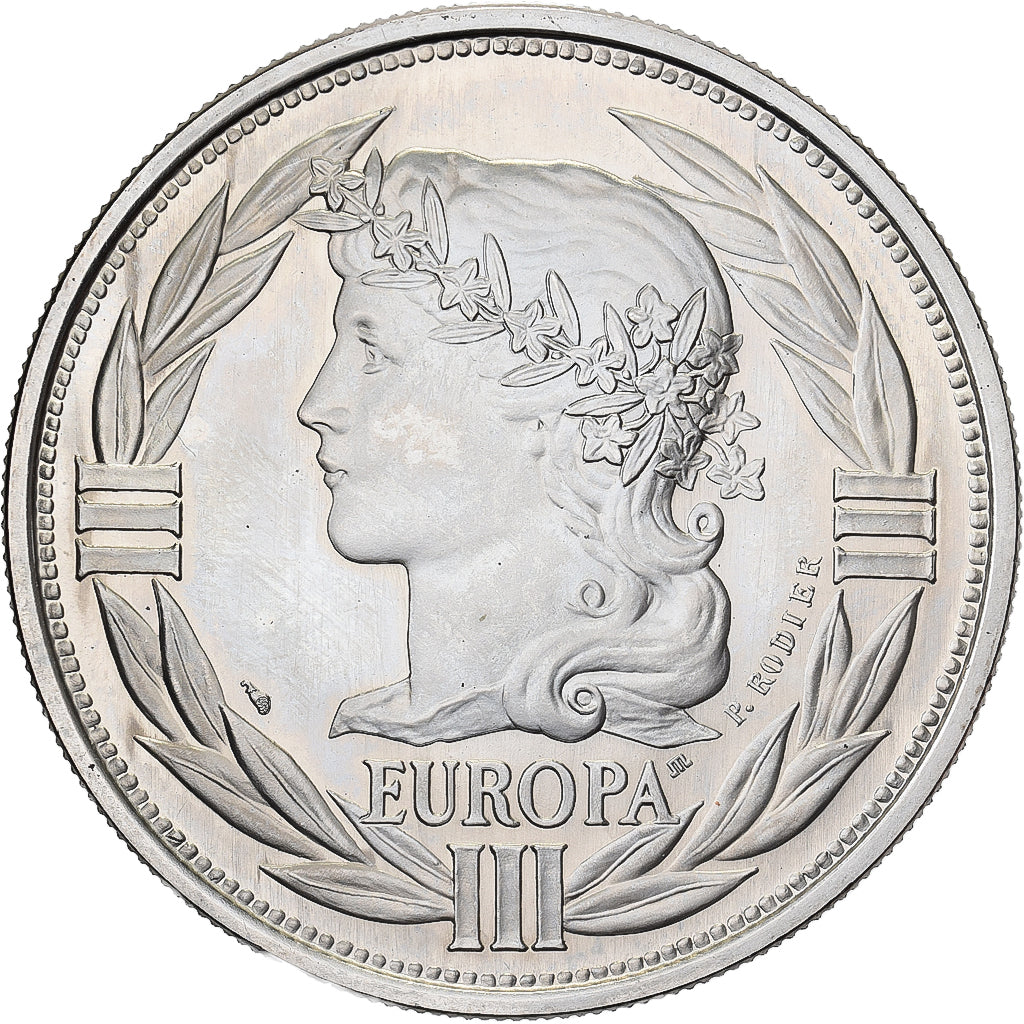 Frankrijk, Medaille, Ecu Europa, Marianne, 1992, Copper-Nickel Gilt, Rodier, FDC