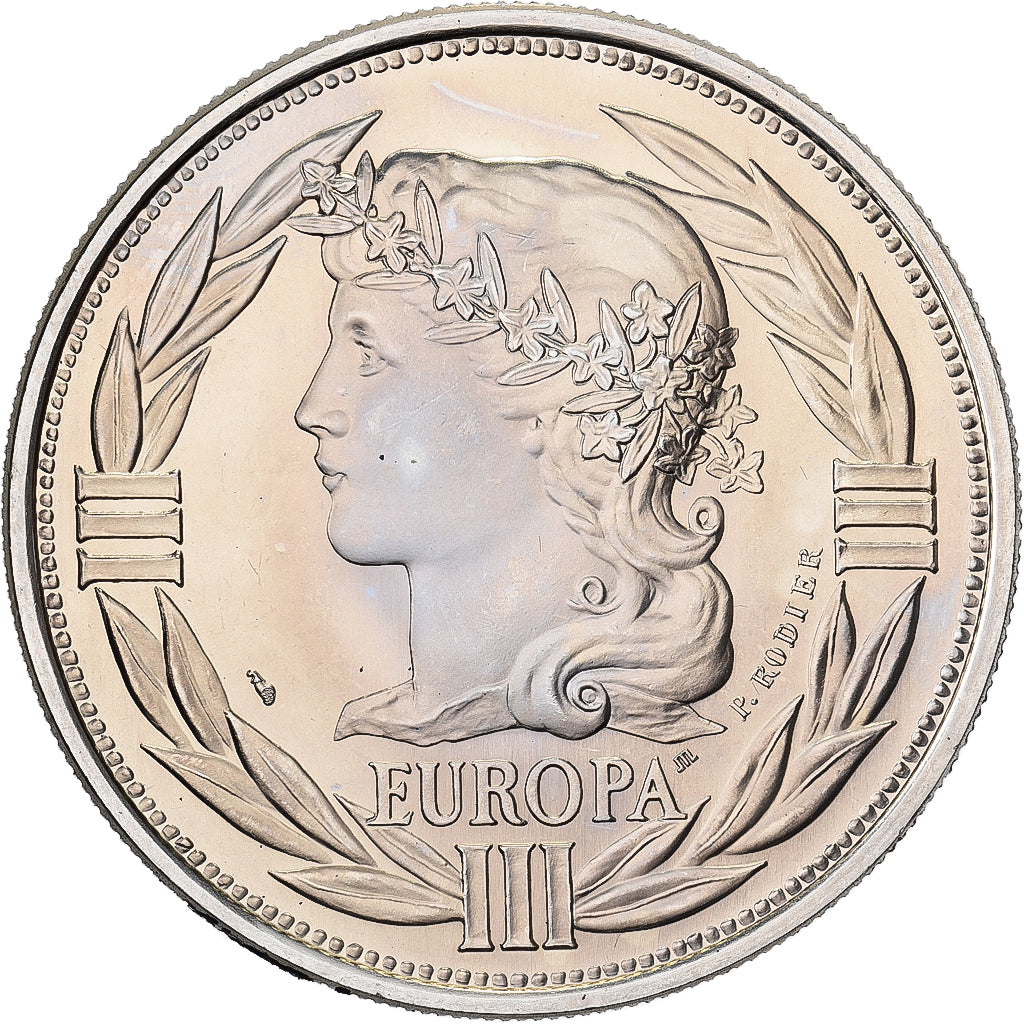Francia, medaglia, Ecu Europa, Marianne, 1990, Doratura in rame-nichel, Rodier