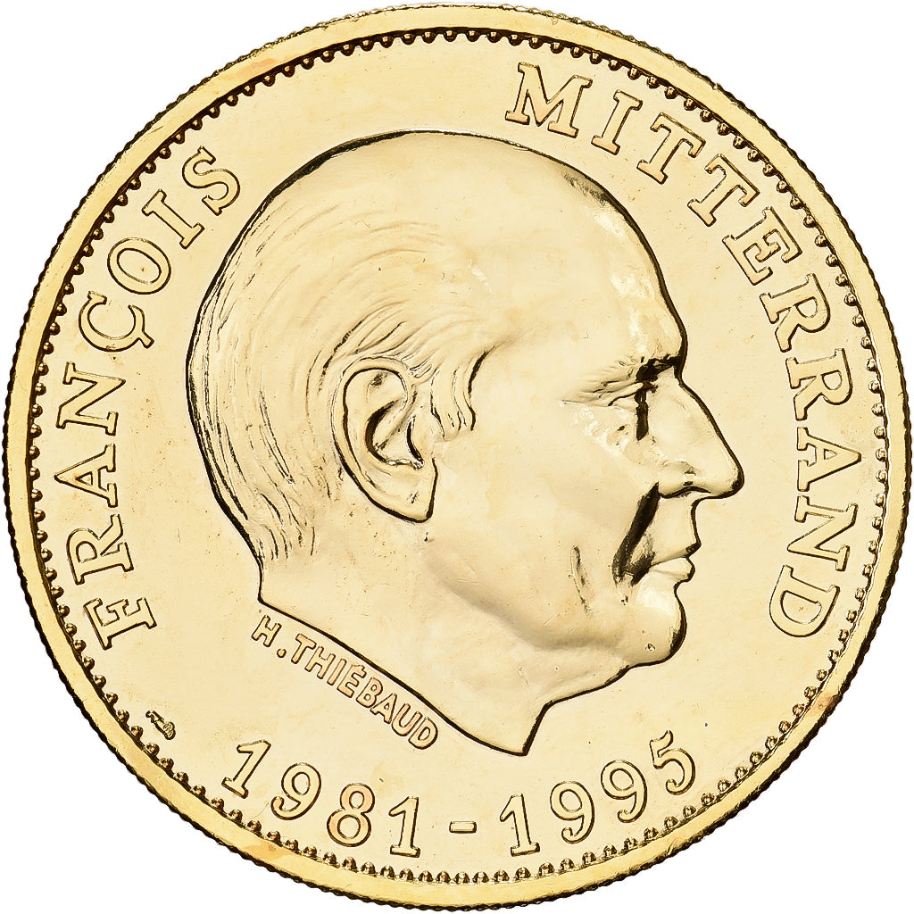 Francia, medaglia, François Mitterrand, Président de la République, 1995