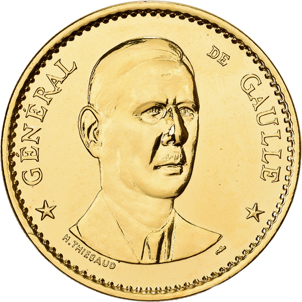 Francia, medaglia, Général de Gaulle, Président de la République, Doratura