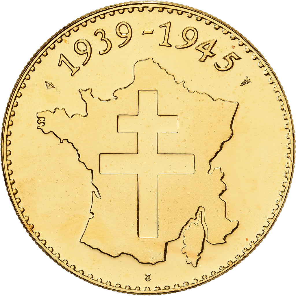Francia, medaglia, 1939-1945, Débarquement de Normandie, Doratura in