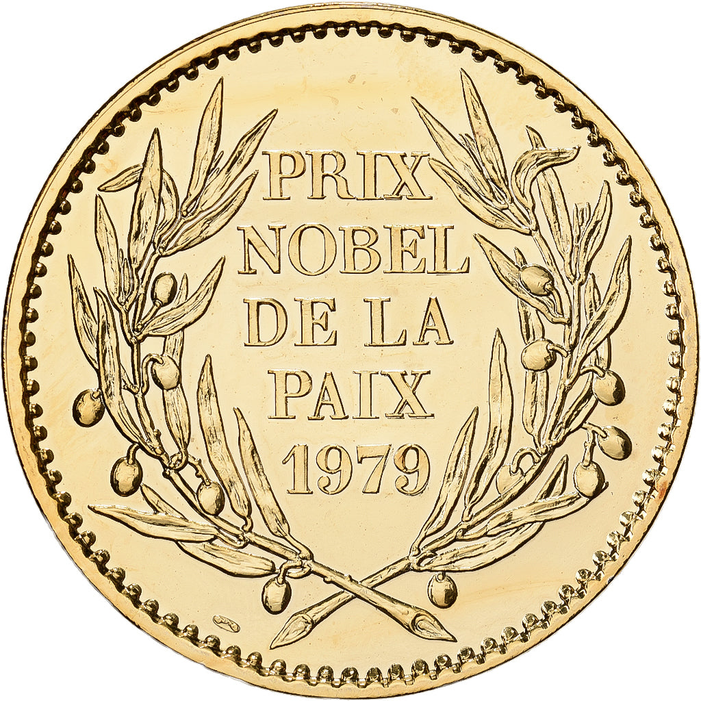 França, medalha, Mère Teresa, Prix Nobel de la Paix 1979, Cobre-Níquel