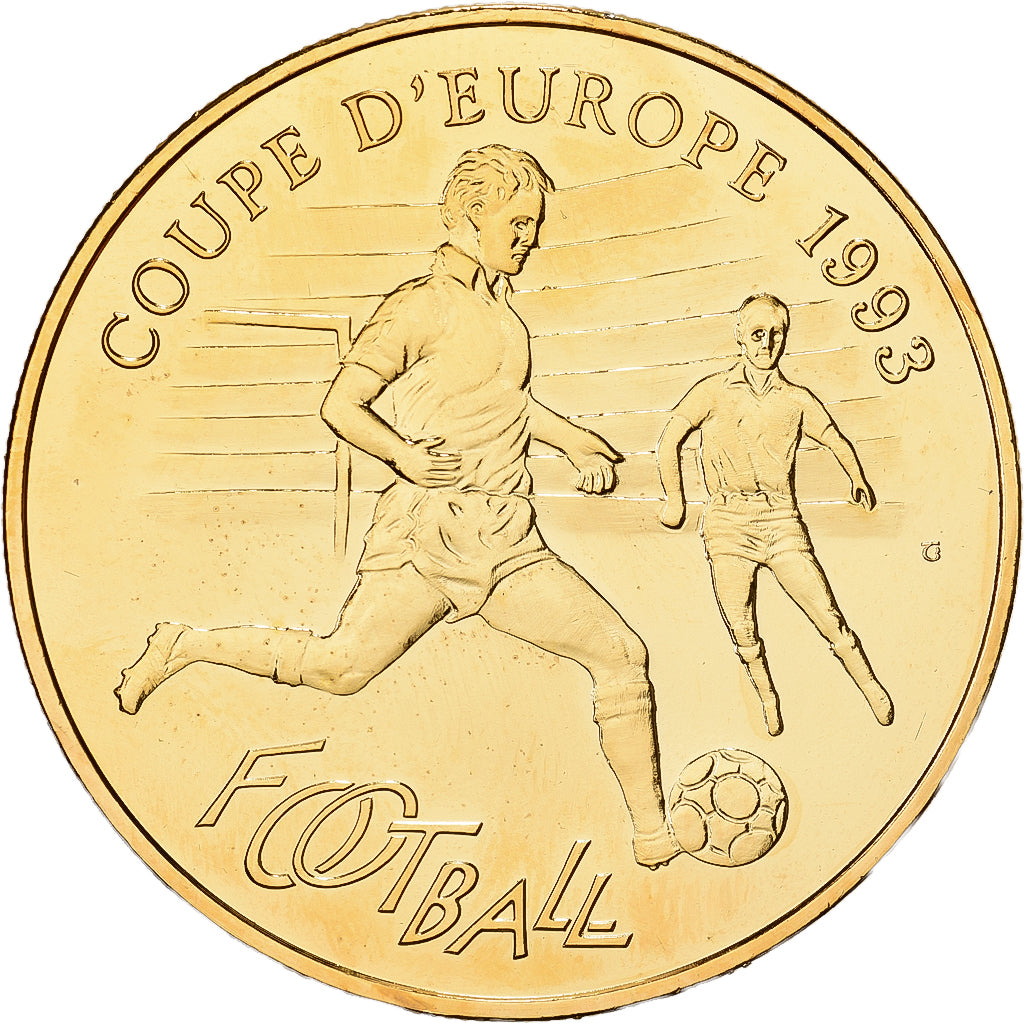 Francia, medaglia, Football, Coupe d'Europe, Marseille-Munich, 1993, Doratura in