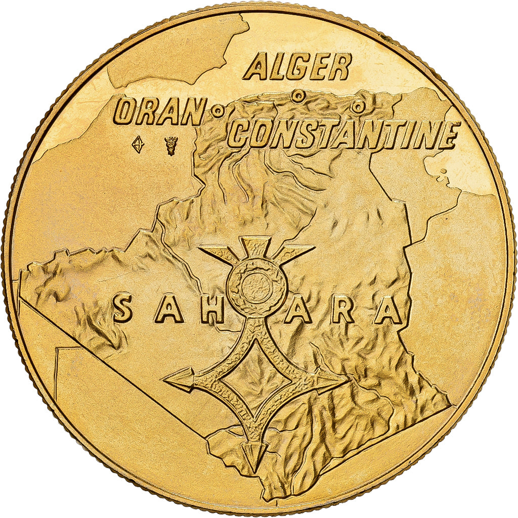 Francia, medalla, Hommage aux Combattants d'Algérie, 1962, Cobre - níquel