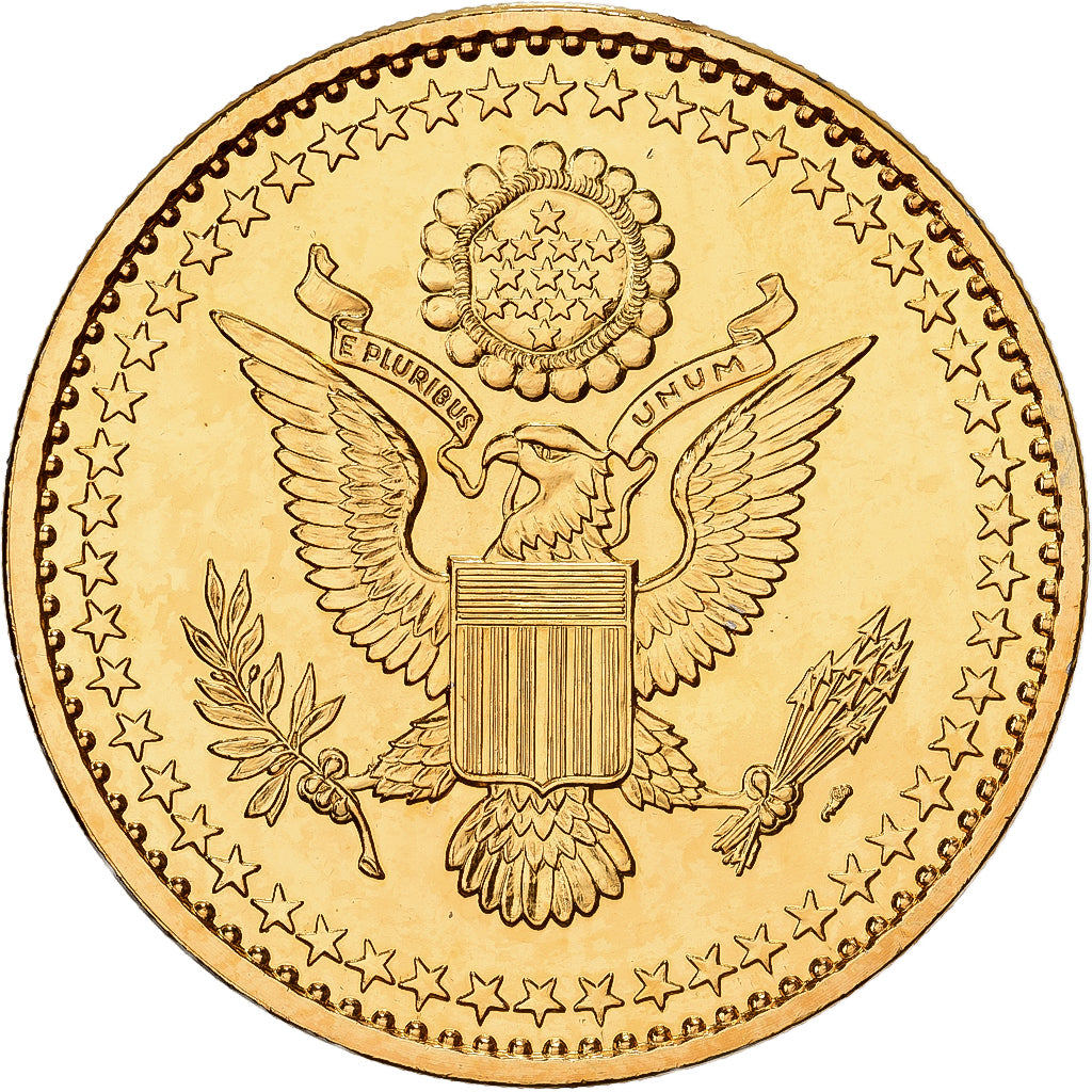 United States, Medal, John Fitzgerald Kennedy, Copper-Nickel Gilt, MS(63)