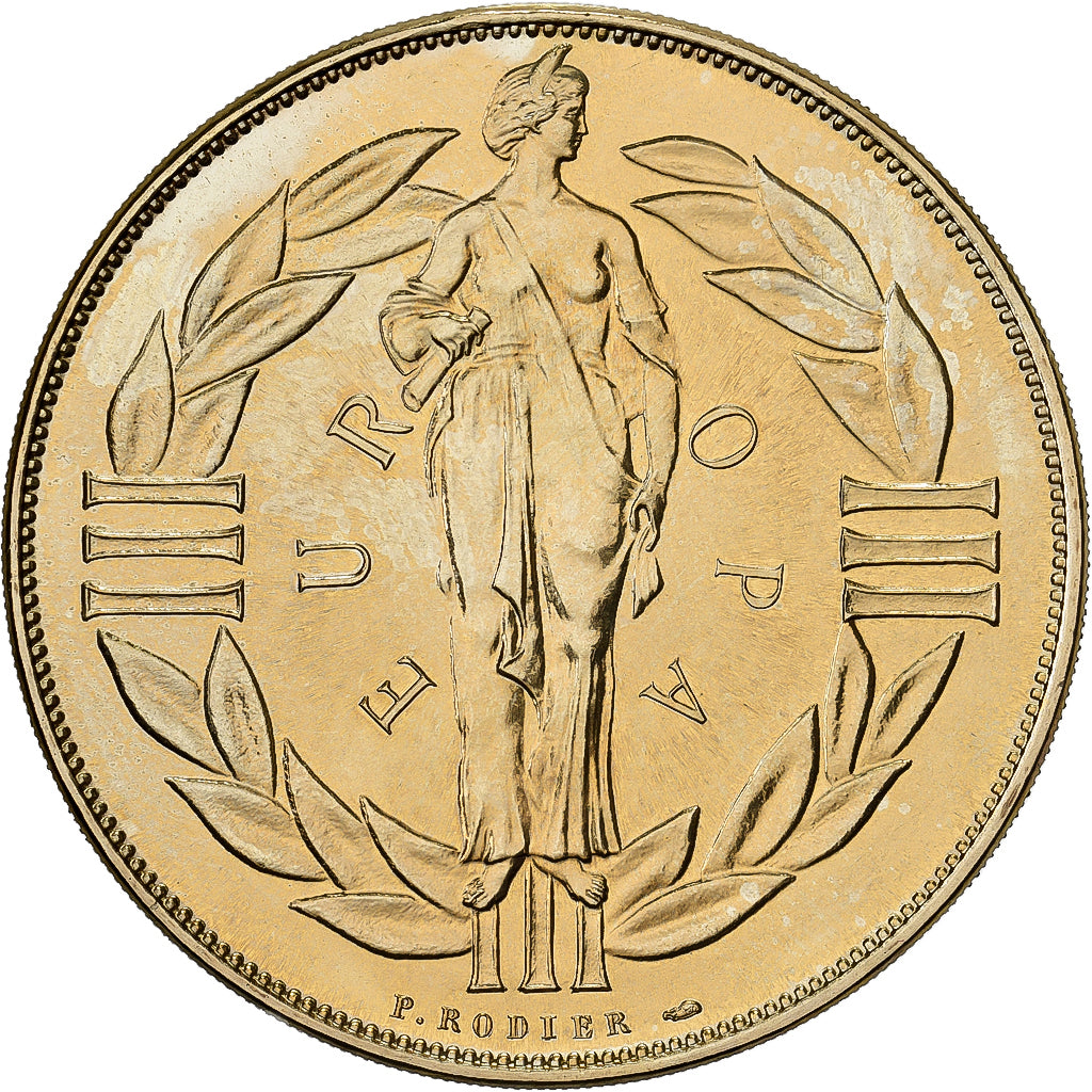 France, Medal, Ecu Europa, 1979, Bronze Florentin, MS(63)