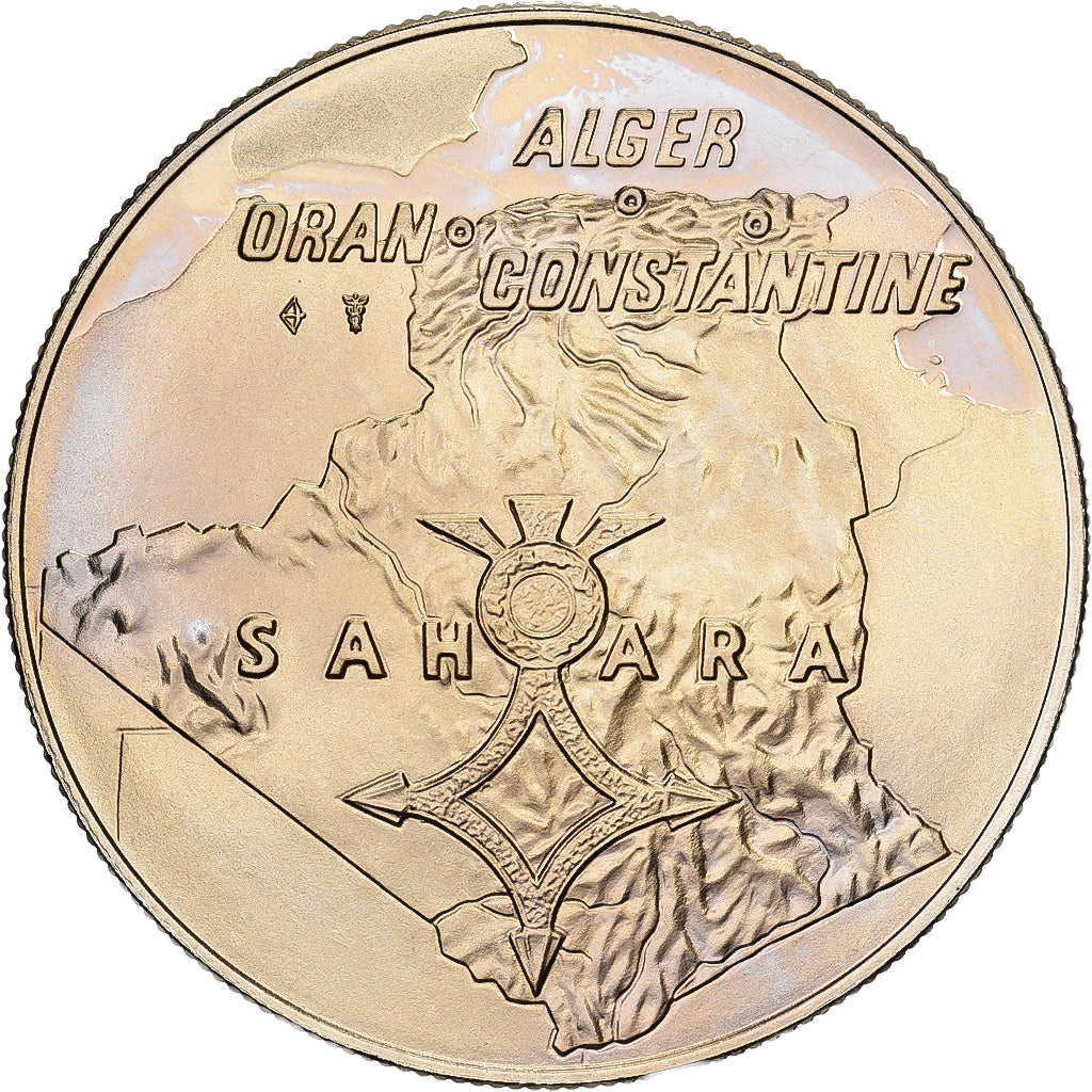 Francja, medal, Hommage aux Combattants d'Algérie, 1962, Miedź-Nikiel, MS(63)