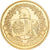 France, Medal, Histoire de France, Jeanne d'Arc au Bucher, Copper Gilt, MS(63)