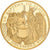 Frankreich, Medaille, Histoire de France, Baptême de Clovis, Copper Gilt, UNZ