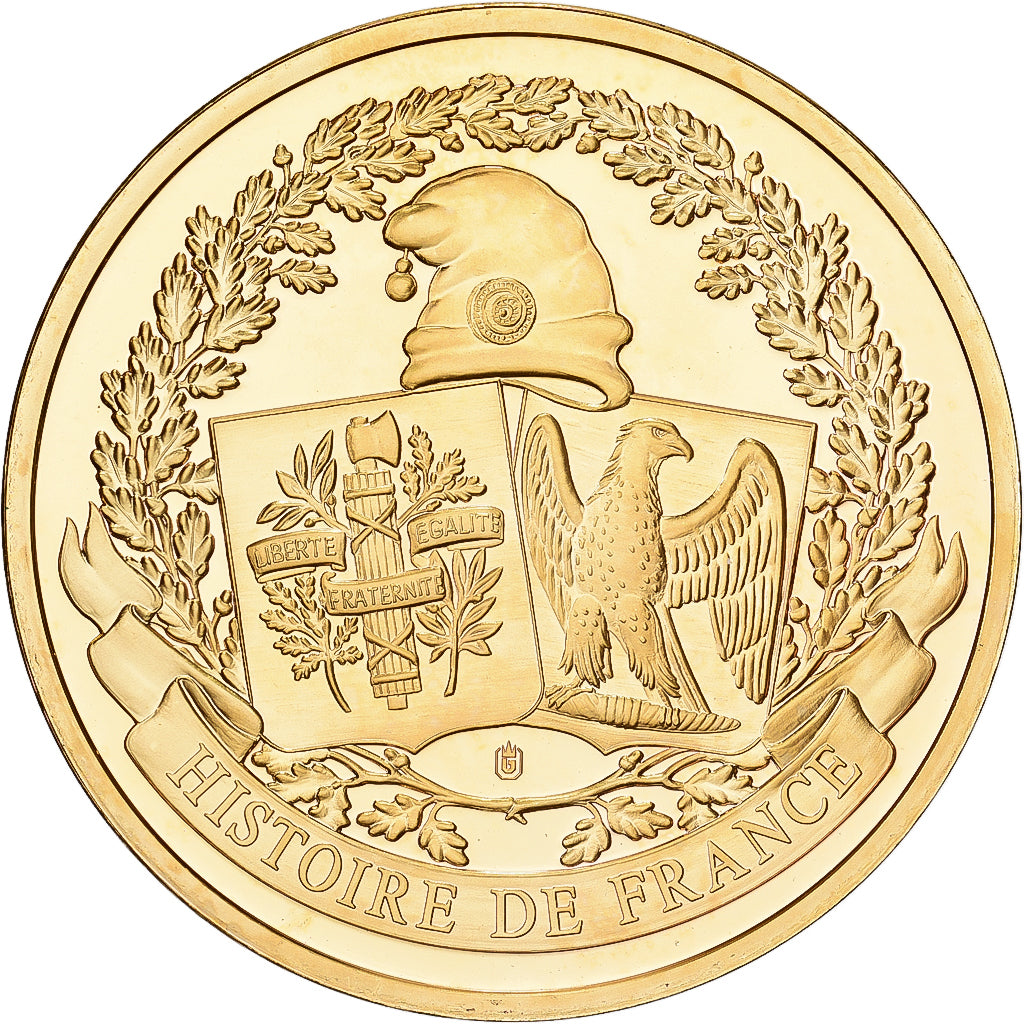 France, Medal, Commandant Jacques Yves Cousteau, Copper Gilt, MS(63)