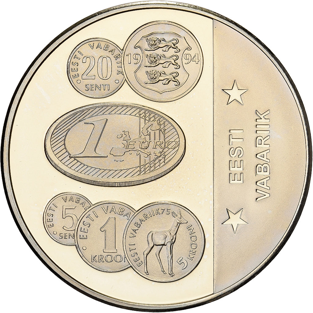 Estonia, medalla, L'Europe, Cobre - níquel, SC