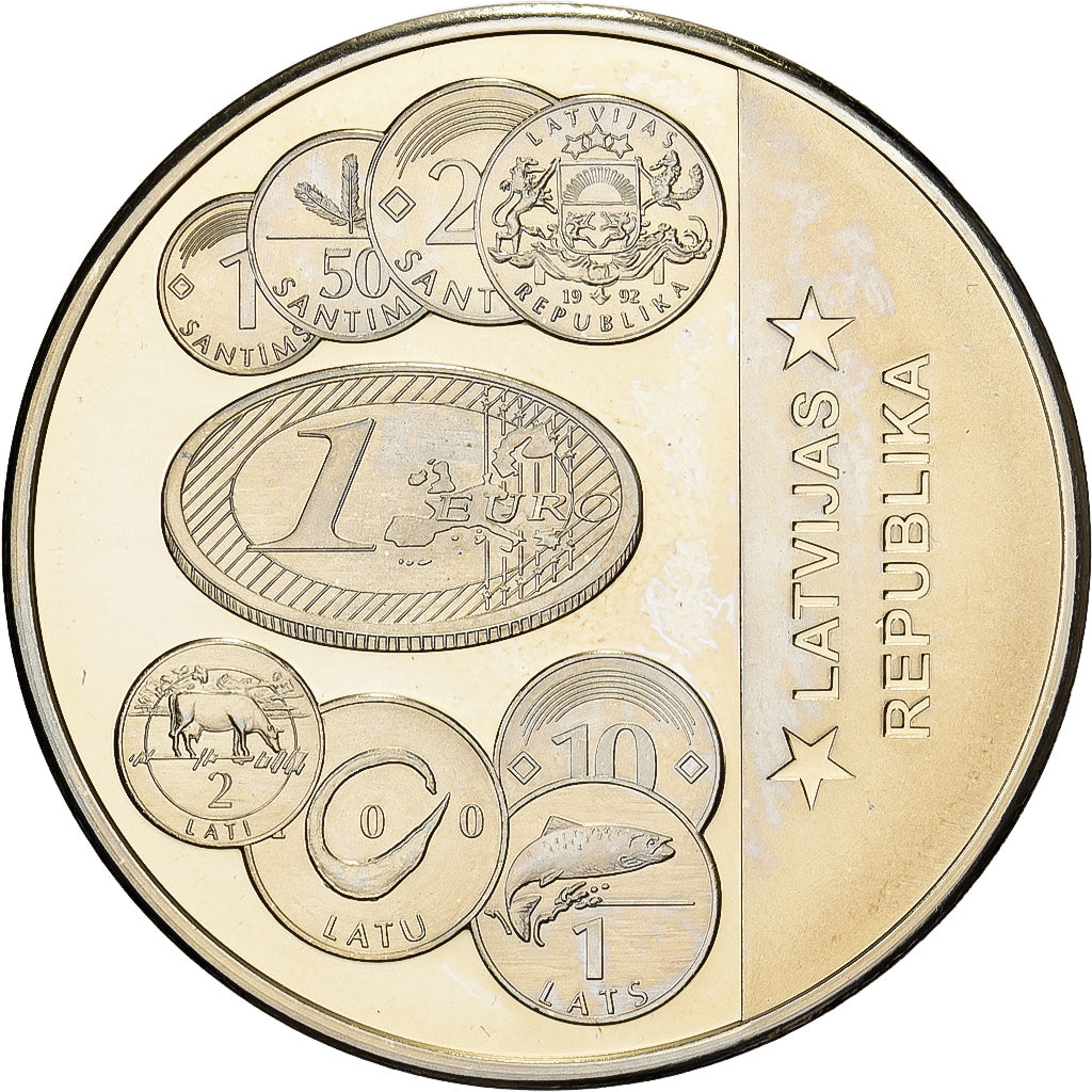Letland, Medaille, L'Europe, Cupro-nikkel, UNC-