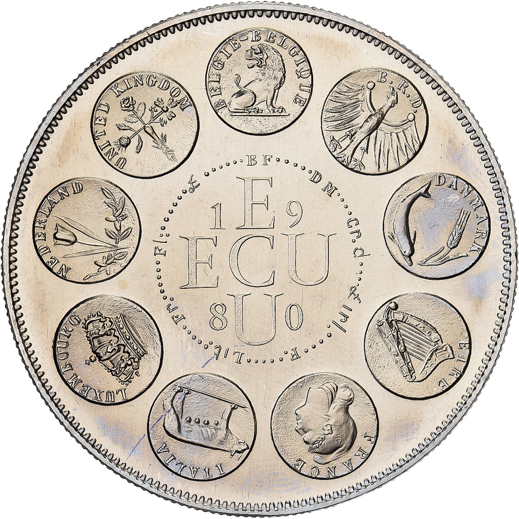 Frankreich, Medaille, Ecu Europa, Europe Assise, 1980, MDP, Kupfer-Nickel