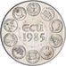 Francja, medal, Ecu Europa, Marianne, 1985, Miedzionikiel, Rodier, MS(65-70)