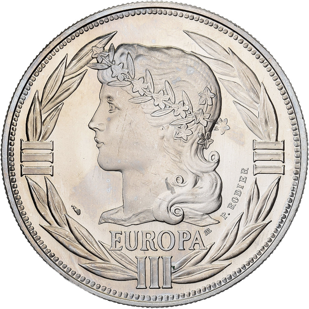 Francja, medal, Ecu Europa, Marianne, 1985, Miedzionikiel, Rodier, MS(65-70)