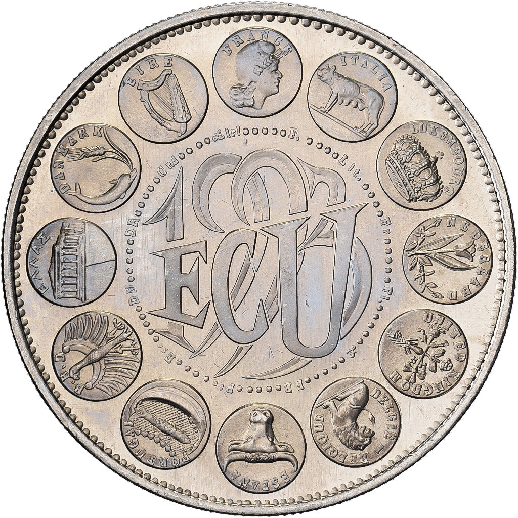 France, Medal, Ecu Europa, Marianne, 1993, Copper-nickel, Rodier, MS(65-70)