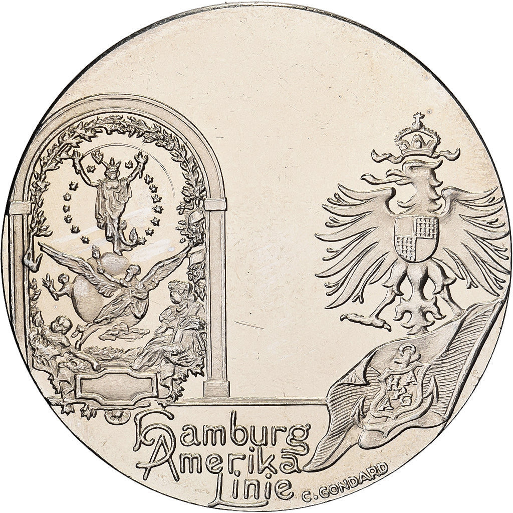 Frankreich, Medaille, Les Grands Transatlantiques, Deutschland, Copper-nickel