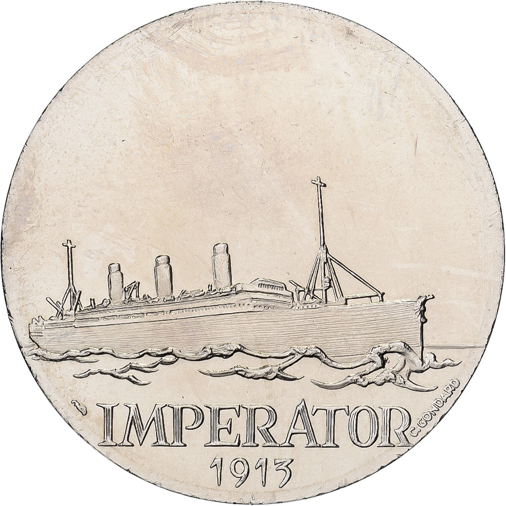 France, Médaille, Les Grands Transatlantiques, Imperator, Cupro-nickel, SPL, C.