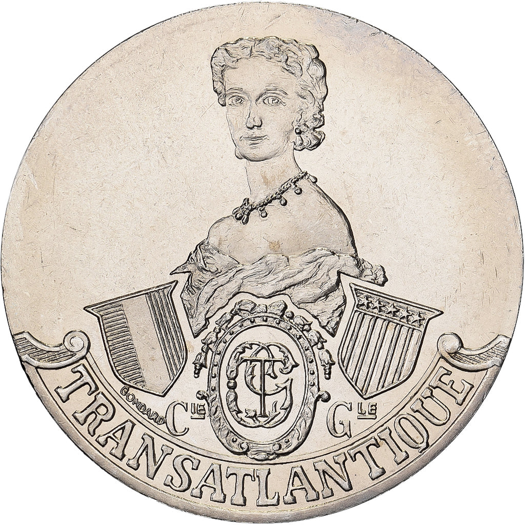 France, Médaille, Les Grands Transatlantiques, Impératrice Eugénie