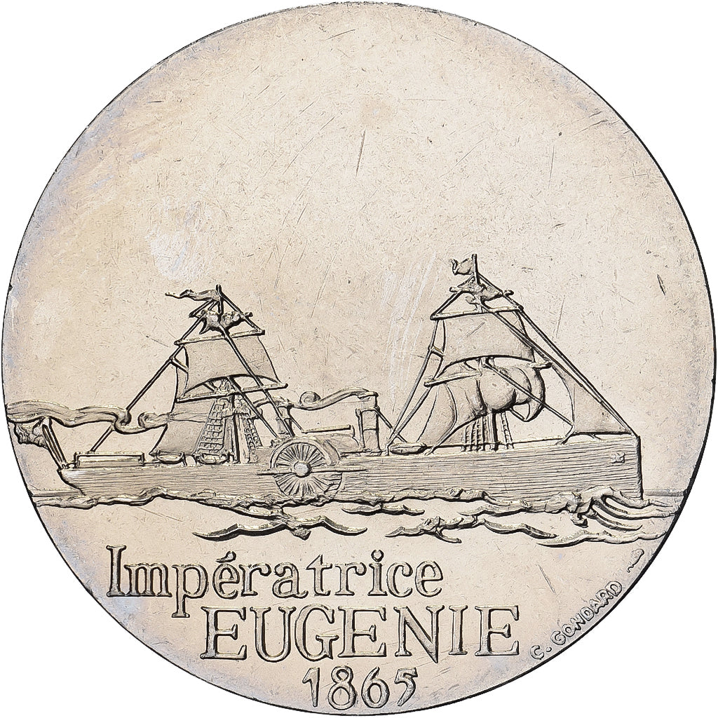 France, Médaille, Les Grands Transatlantiques, Impératrice Eugénie