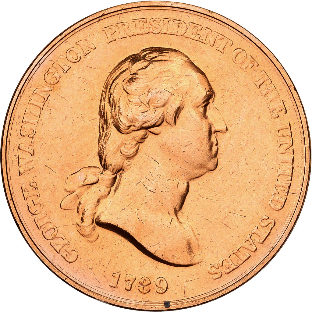 USA, medal, Georges Washington, Peace and Friendship 1789, Miedź, MS(65-70)