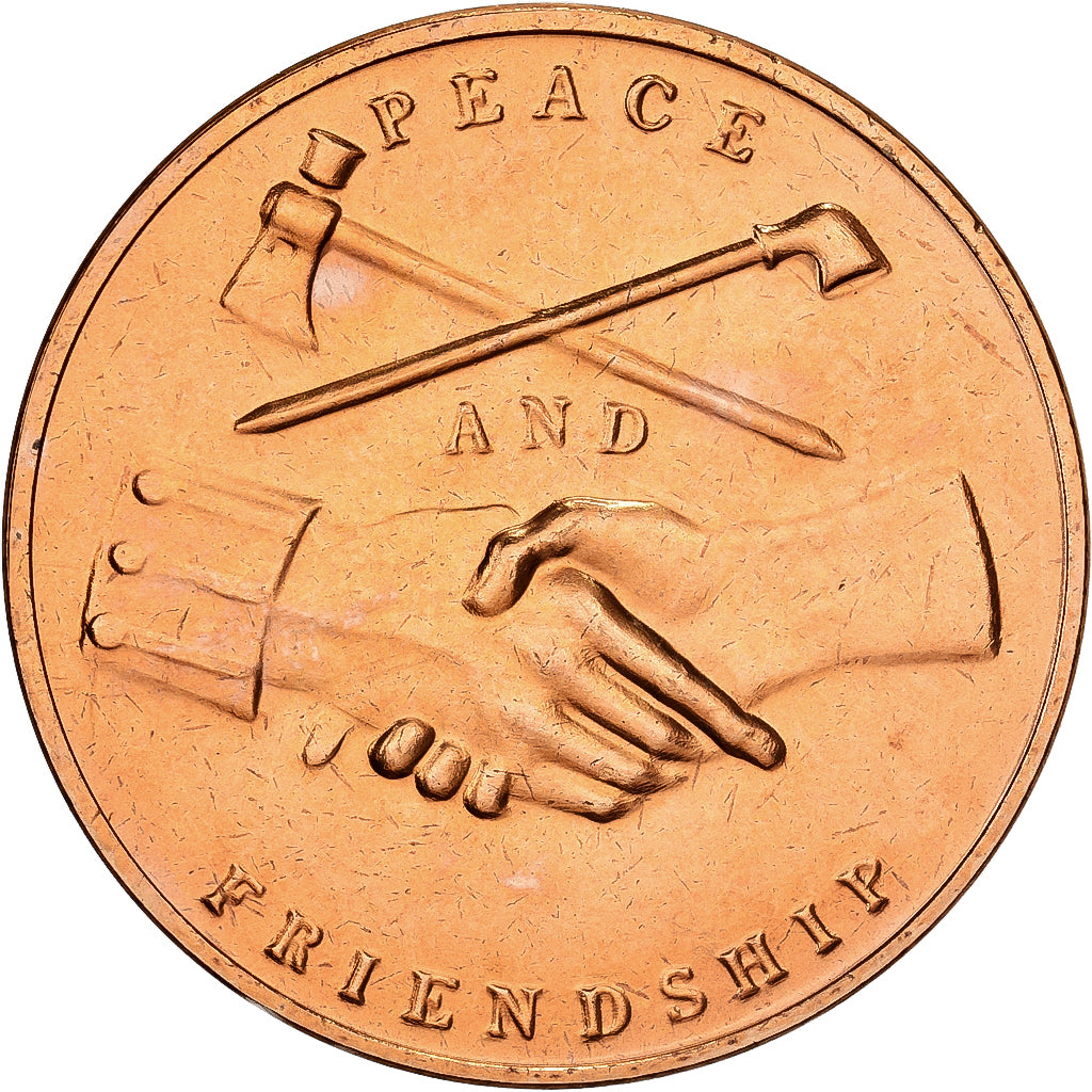 USA, medal, Georges Washington, Peace and Friendship 1789, Miedź, MS(65-70)