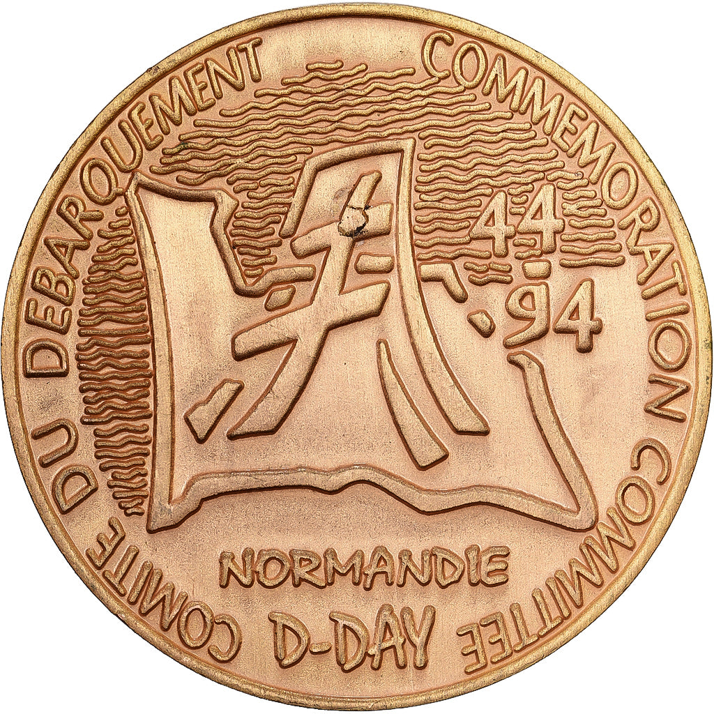 Frankreich, Medaille, Comité du Débarquement de Normandie, 1994, Copper, STGL