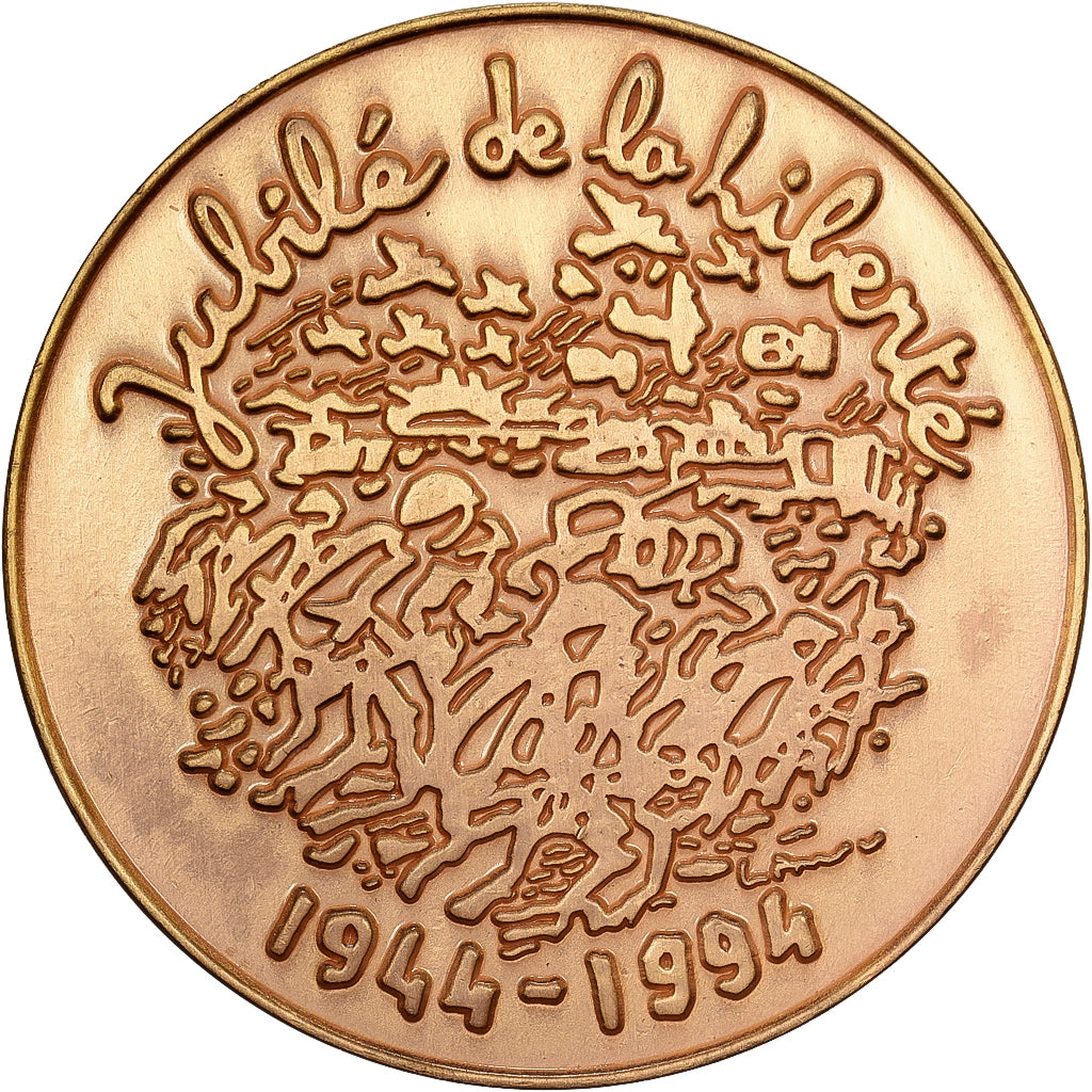 Frankreich, Medaille, Comité du Débarquement de Normandie, 1994, Copper, STGL