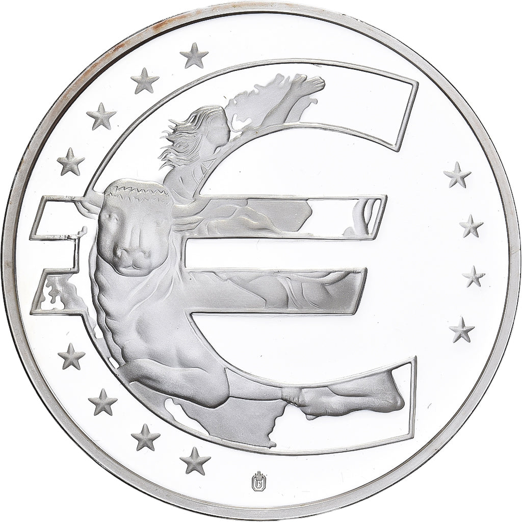 Alemania, medalla, L'Europe, 2002, Plata chapada en cobre, FDC