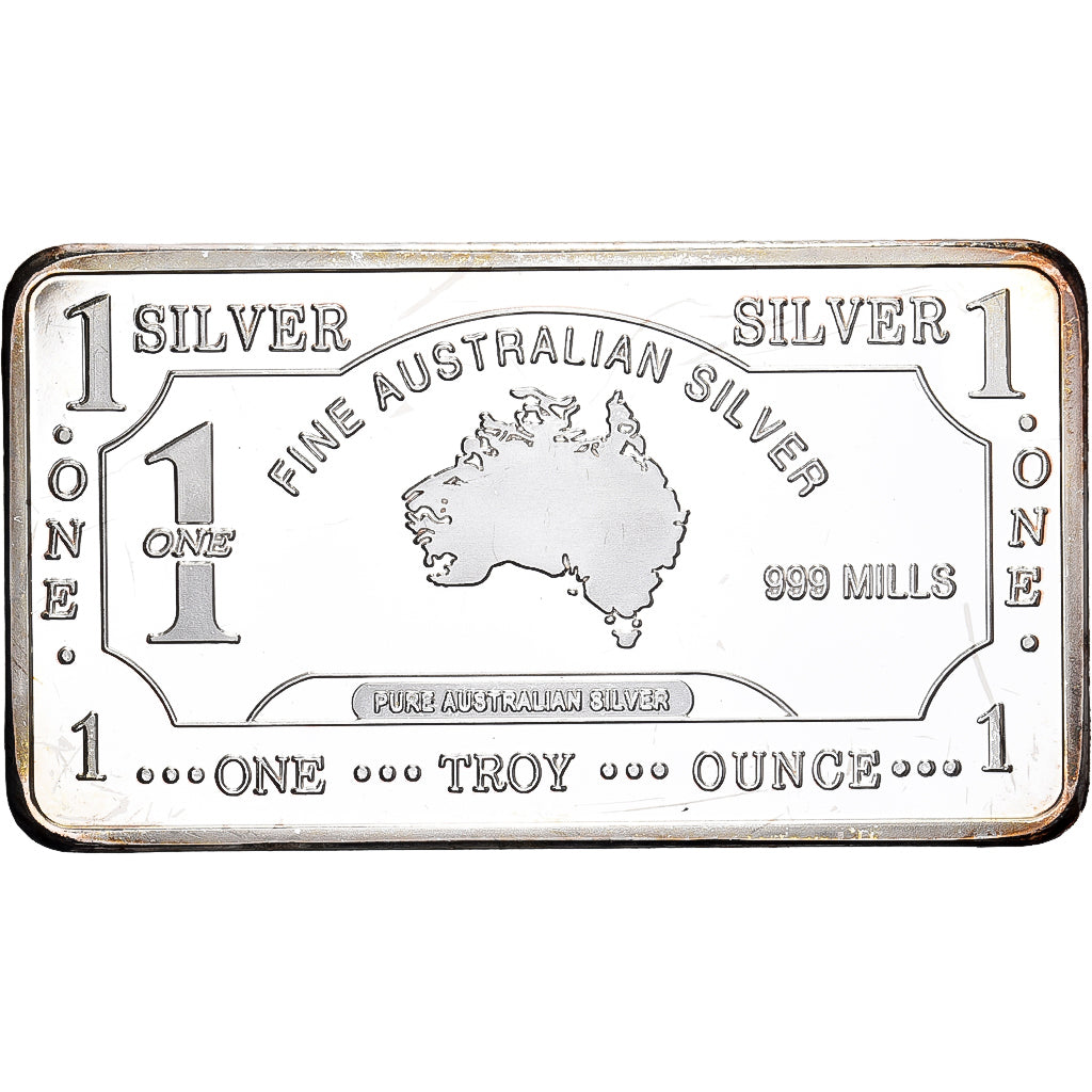 Australien, Lingotin, One Troy Ounce, Silver Plated Copper, UNZ