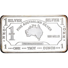 Australien, Lingotin, One Troy Ounce, Silver Plated Copper, UNZ