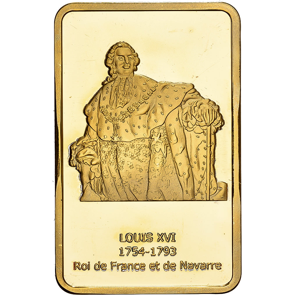Frankreich, Lingotin, Louis XVI, Copper-Nickel Gilt, UNZ