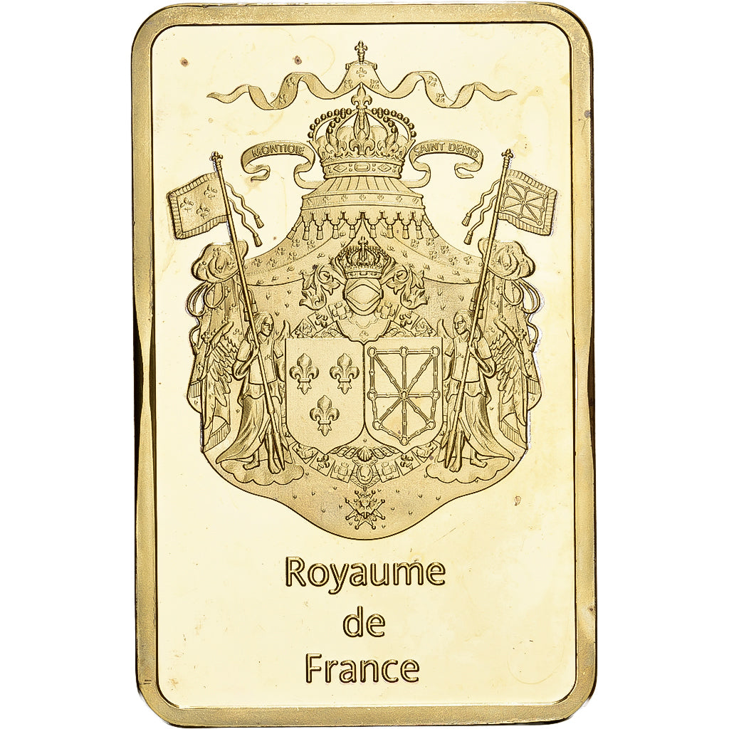Frankreich, Lingotin, Louis XIV Roi Soleil, Copper-Nickel Gilt, UNZ