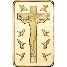 France, Lingotin, Les Dix Commandements, Copper-Nickel Gilt, MS(63)