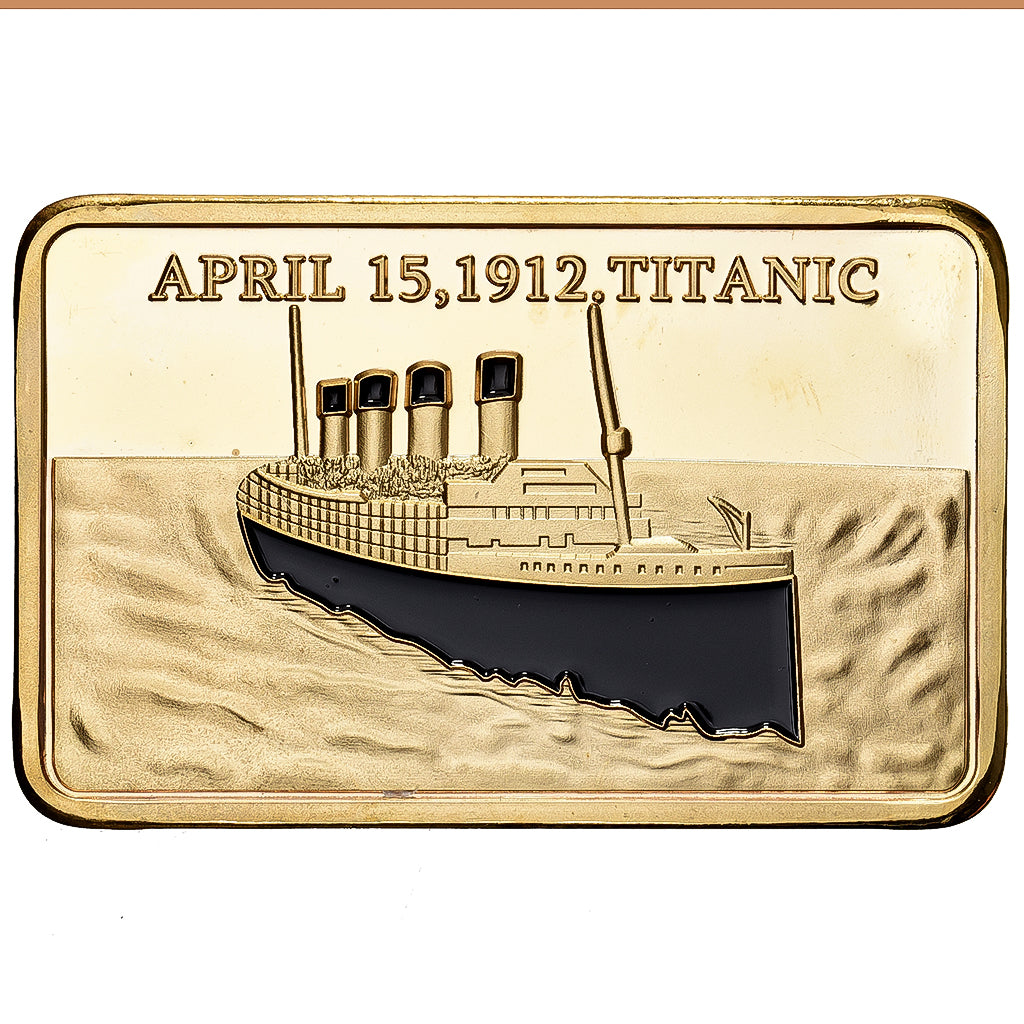 Francia, Lingotin, Titanic, Cobre - níquel dorado, SC