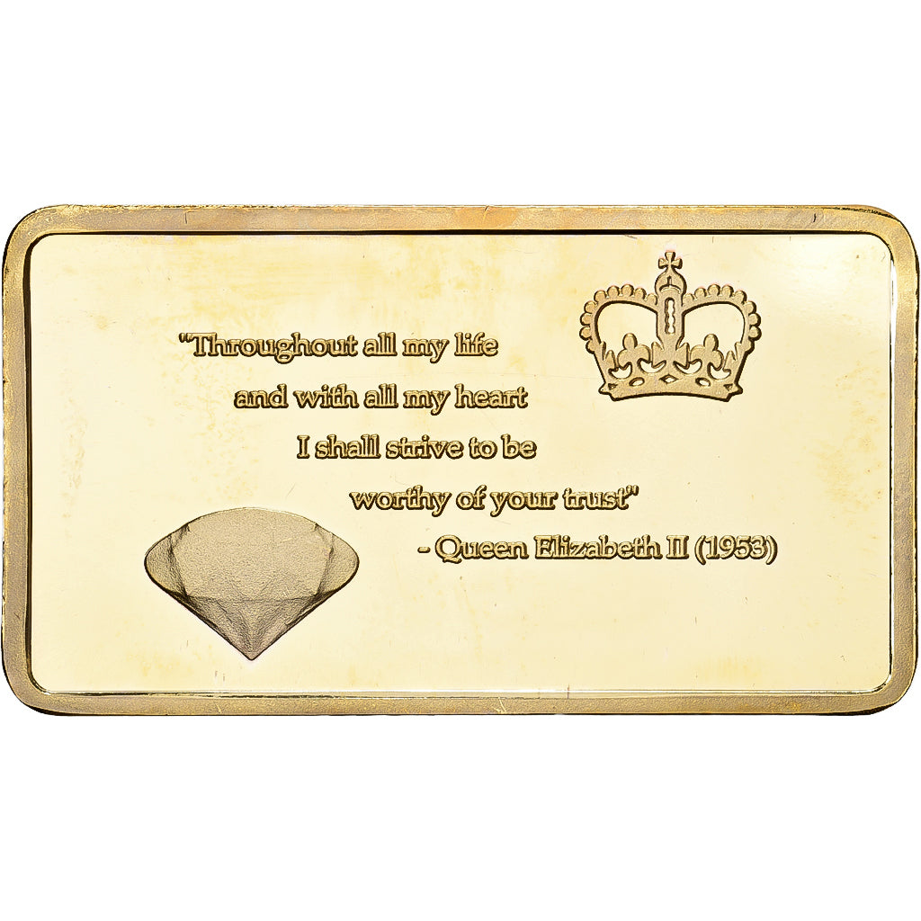 United Kingdom, Lingotin, Queen Elizabeth II, Copper-Nickel Gilt, UNZ