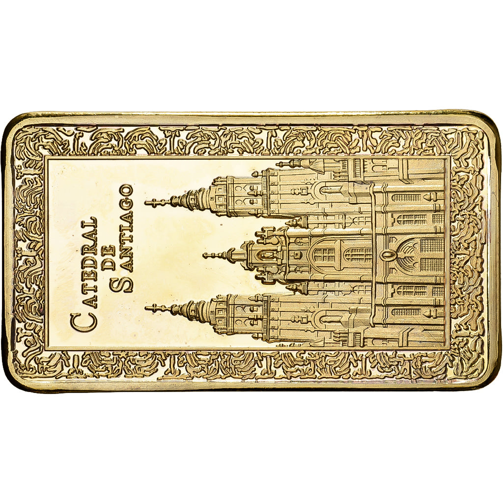 Frankreich, Lingotin, Catedral de Santiago, Copper-Nickel Gilt, UNZ