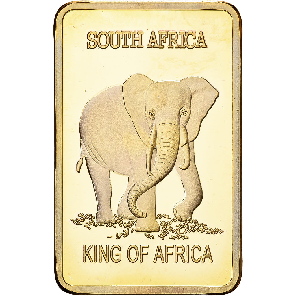 South Africa, Lingotin, Krugerrand, Copper-Nickel Gilt, MS(63)
