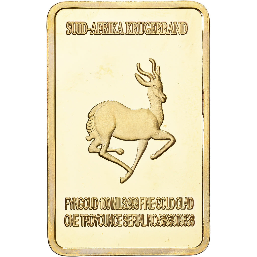 South Africa, Lingotin, Krugerrand, Copper-Nickel Gilt, MS(63)