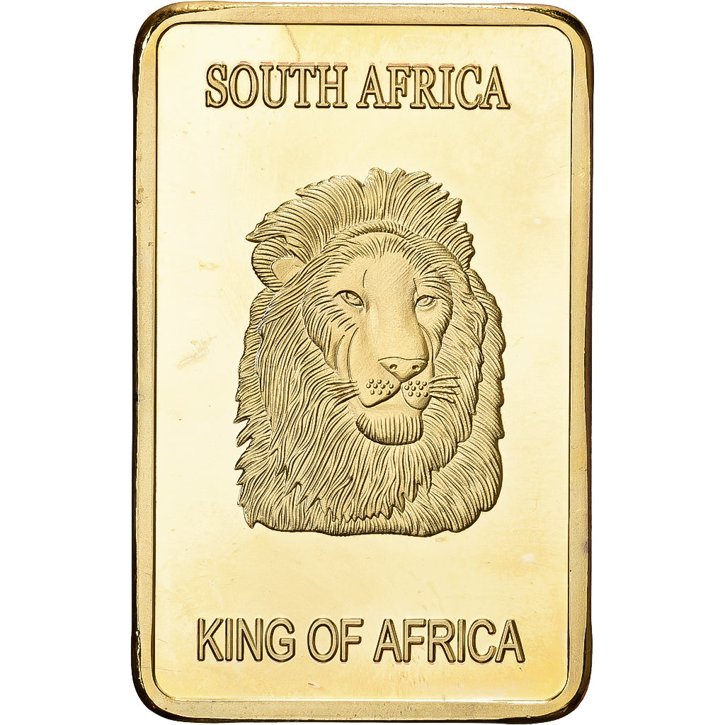 South Africa, Lingotin, Krugerrand, Copper-Nickel Gilt, Lion, MS(63)
