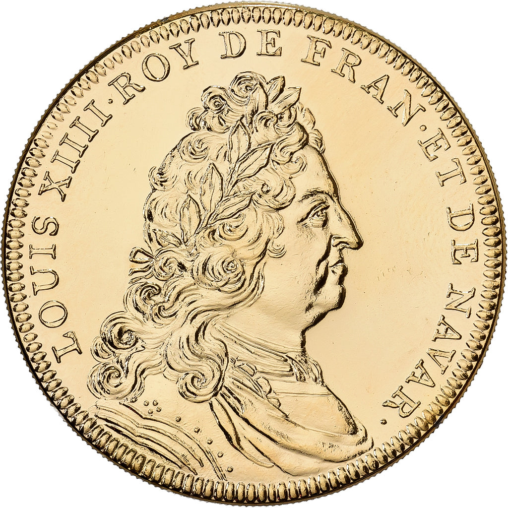 Francia, medaglia, Louis XIV Le Grand, Doratura in rame-nichel, SPL+