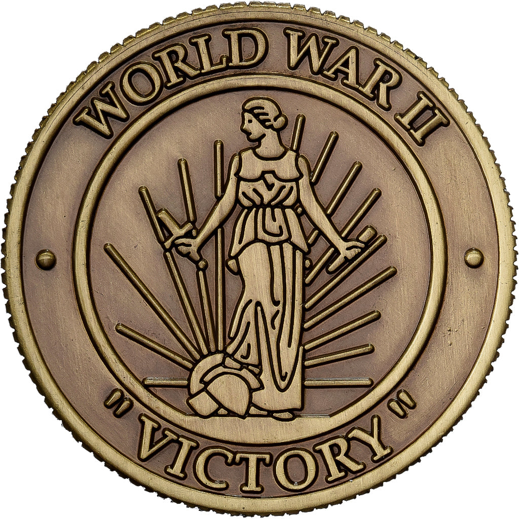 USA, Token, World War II, Victory, Miedzionikiel, MS(63)