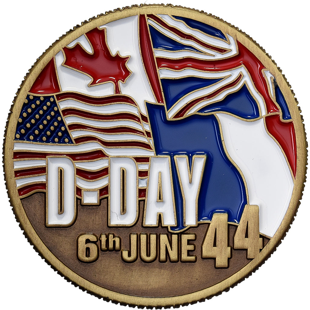 United States, Token, World War II, Victory, Copper-nickel, DDAY, MS(63)