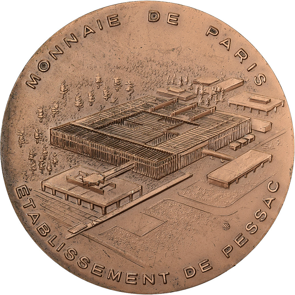 Frankrijk, Medaille, Souvenir d'une visite à la Monnaie de Paris, Bronzen, ZF+