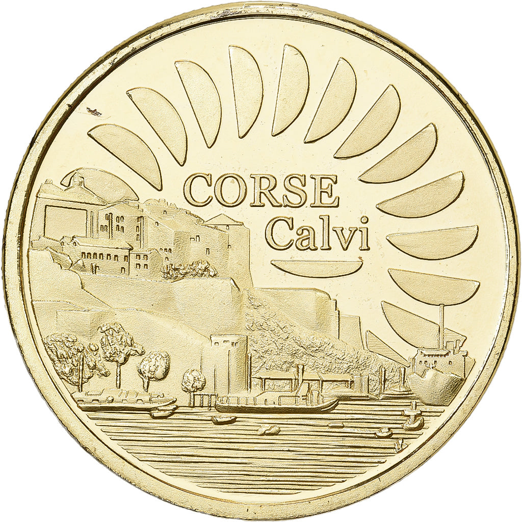France, Token, Corse - Calvi, Copper-nickel Aluminium, Souvenirs et Patrimoine
