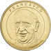 CIUDAD DEL VATICANO, zeton, Le Pape François, Aluminio y cuproníquel, EBC