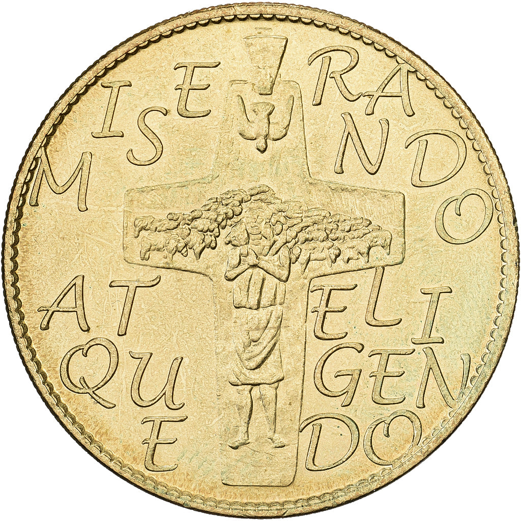 CIUDAD DEL VATICANO, zeton, Le Pape François, Aluminio y cuproníquel, EBC