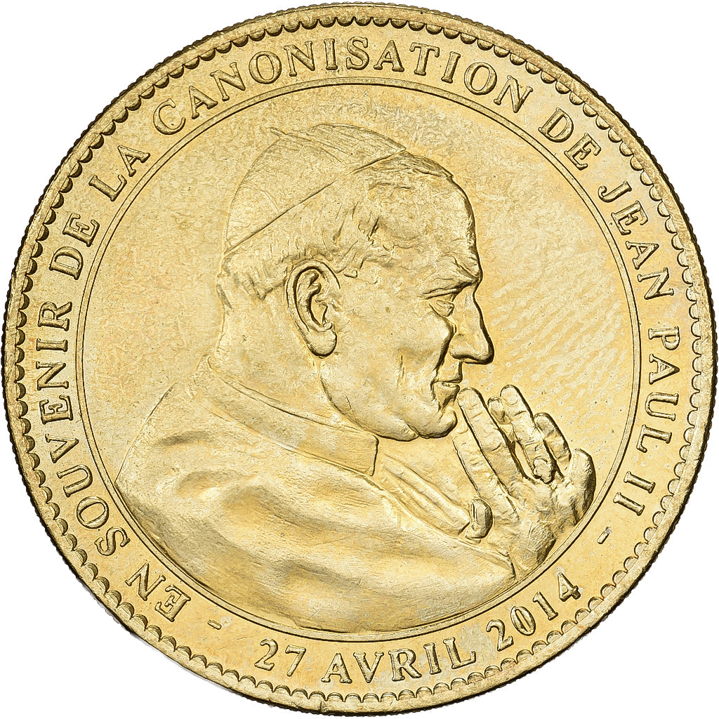 CIUDAD DEL VATICANO, zeton, Canonisation de Jean XXIII, 2014, Aluminio y