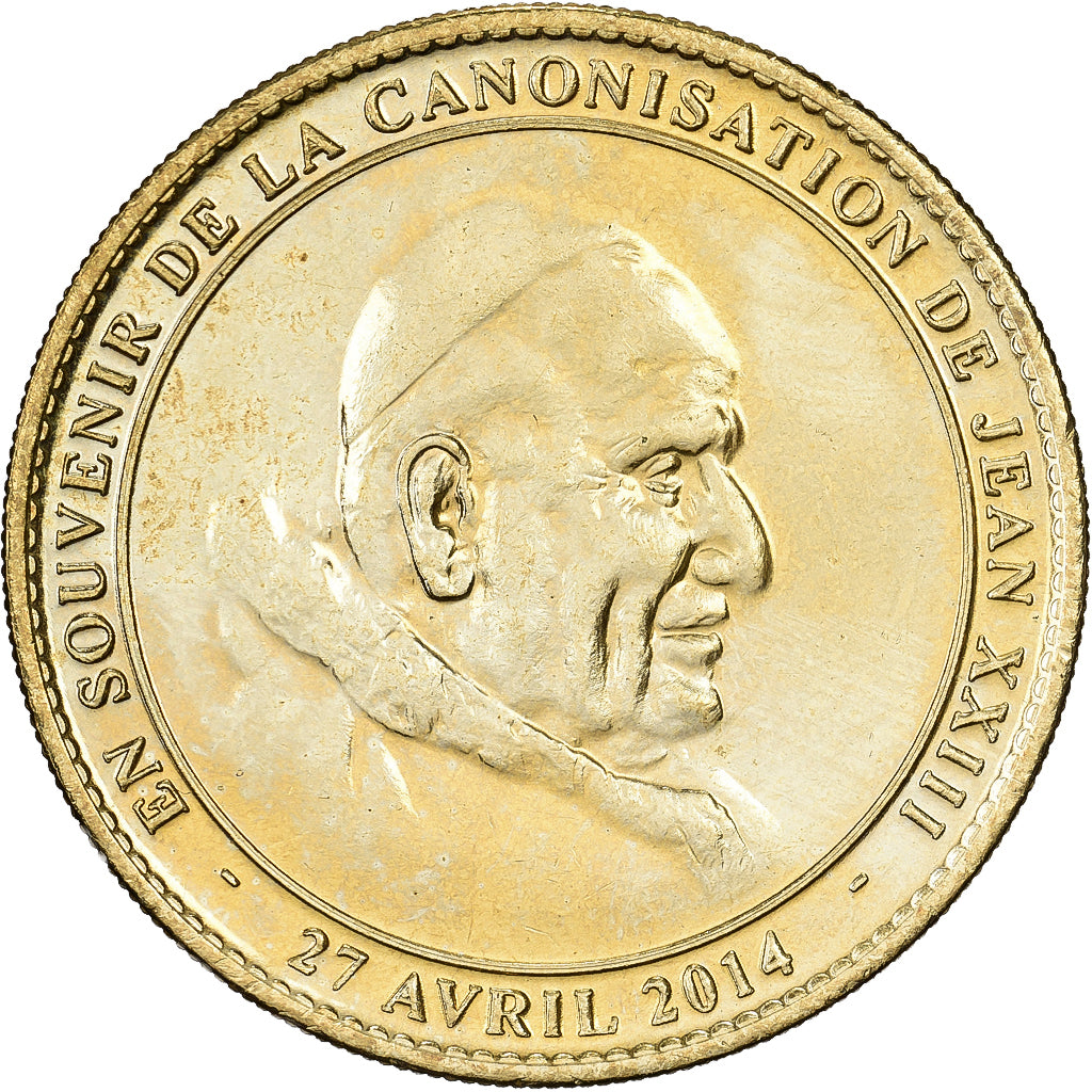 CIUDAD DEL VATICANO, zeton, Canonisation de Jean XXIII, 2014, Aluminio y